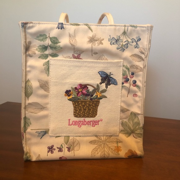 Longaberger Handbags - Longaberger Botanical Fields tote bag
